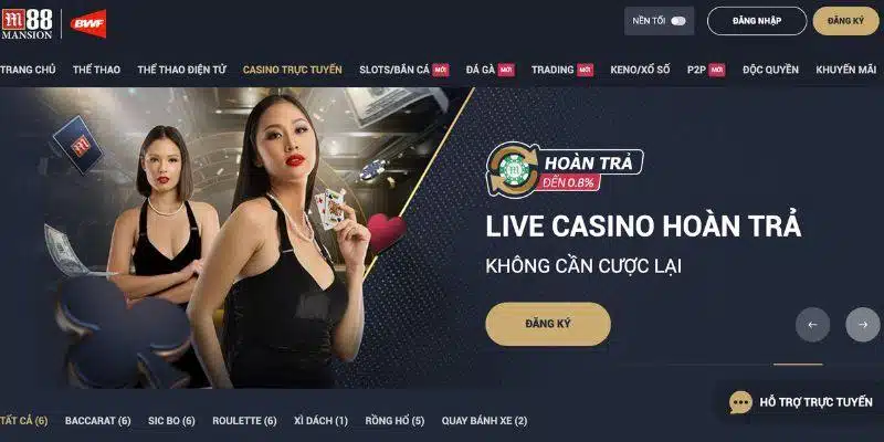 Địa chỉ cassino chất lượng, minh bạch không thể thiếu cái tên M88